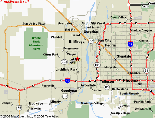 Luke Air Force Base Area Map